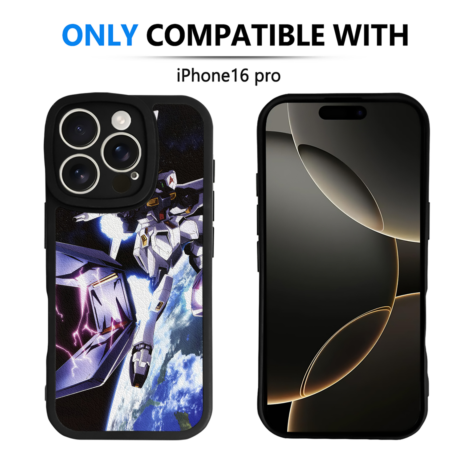 （画像用） 機動戦士ガンダム Mobile Suit Gundam 【iPhone 16シリーズ対応】シリコンスマホケース（レザー調） 材質：シリコン
